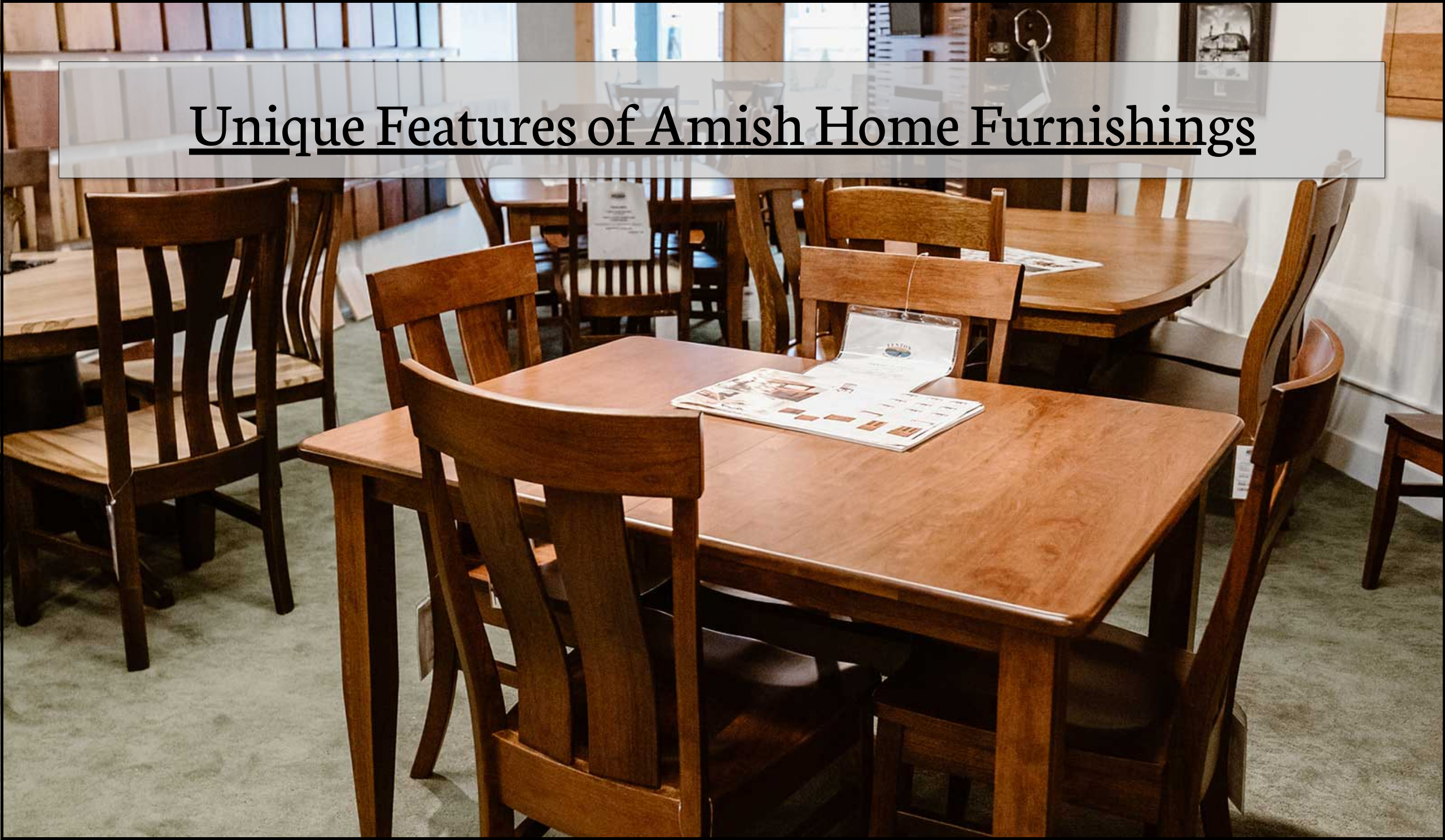 Amish Home Furnishings In MI | Furniture Stores In Michigan