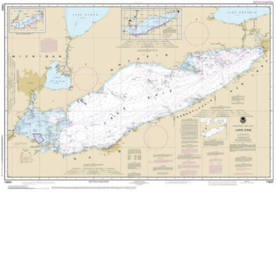Lake Erie Nautical Chart | Fenton Home Furnishings