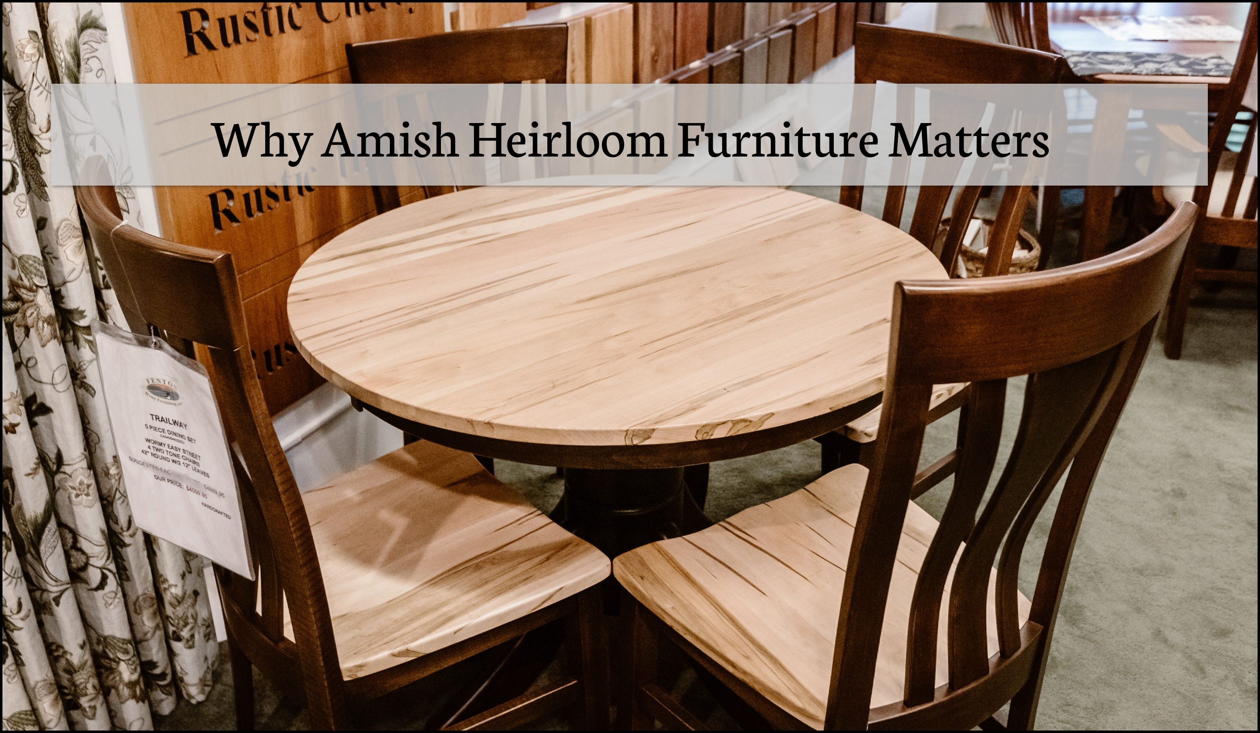Buying Amish Heirloom Furniture In MI | Furniture Stores Near Me | Amish