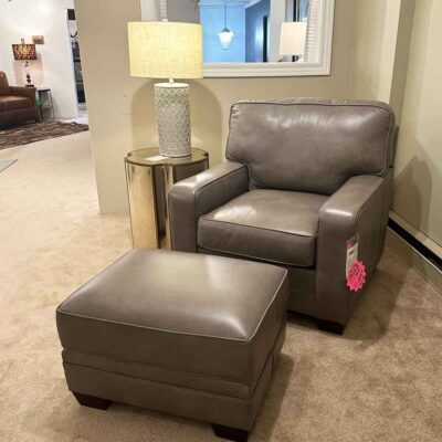 Leather Chair and Ottoman | King Hickory in Michigan | Fenton Home