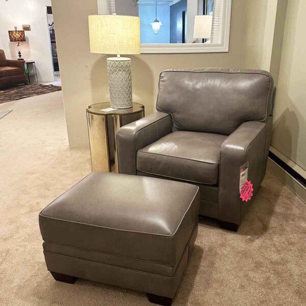 Leather Chair and Ottoman | King Hickory in Michigan | Fenton Home