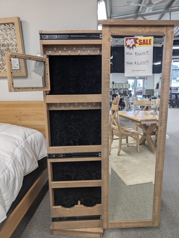 Full Length Mirrored Jewelry Armoire