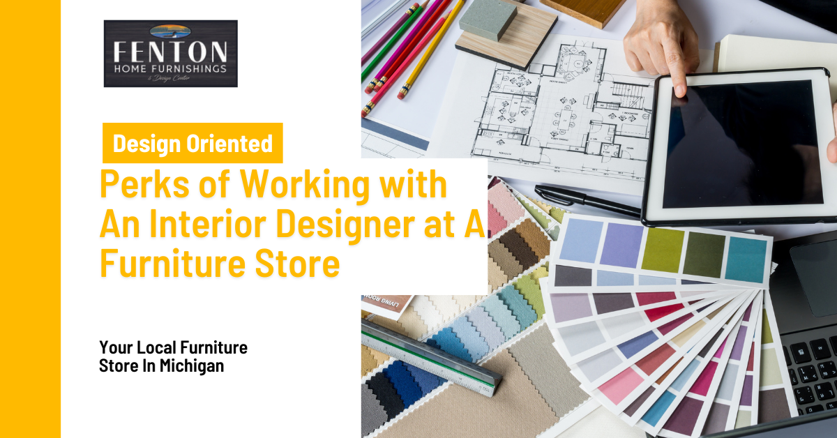 Working with An Interior Designer at A Furniture Store
