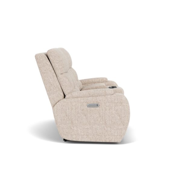 Strait Power Recliner with Power Headrest & Lumbar - Image 8