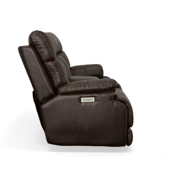 Clive Power Reclining Loveseat with Console, Power Headrests & Lumbar - Image 5