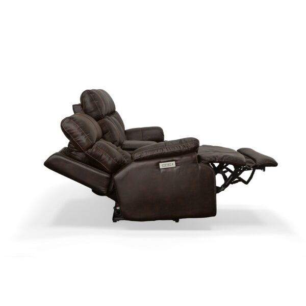 Clive Power Reclining Loveseat with Console, Power Headrests & Lumbar - Image 6