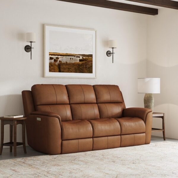 Henry Power Reclining Sofa with Power Headrests & Lumbar - Image 2