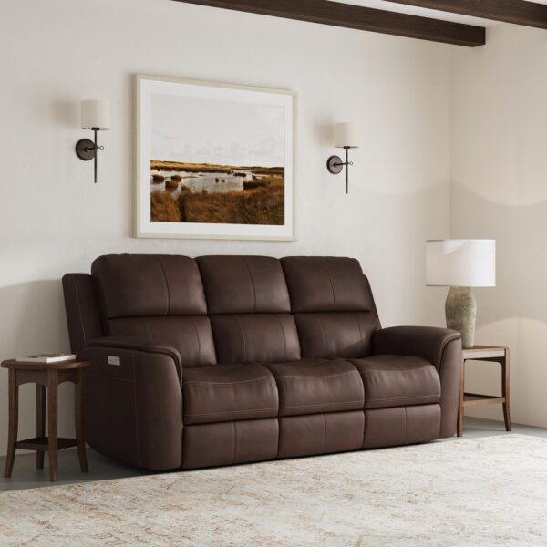 Henry Power Reclining Sofa with Power Headrests & Lumbar - Image 2