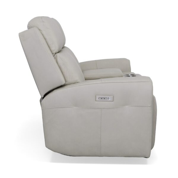 Barnett Power Reclining Loveseat with Console, Power Headrests & Lumbar - Image 5