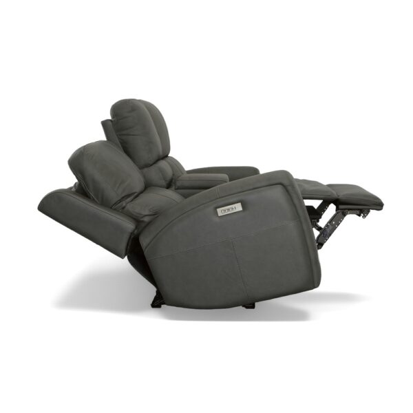 Linden Power Reclining Loveseat with Console & Power Headrests & Lumbar - Image 5