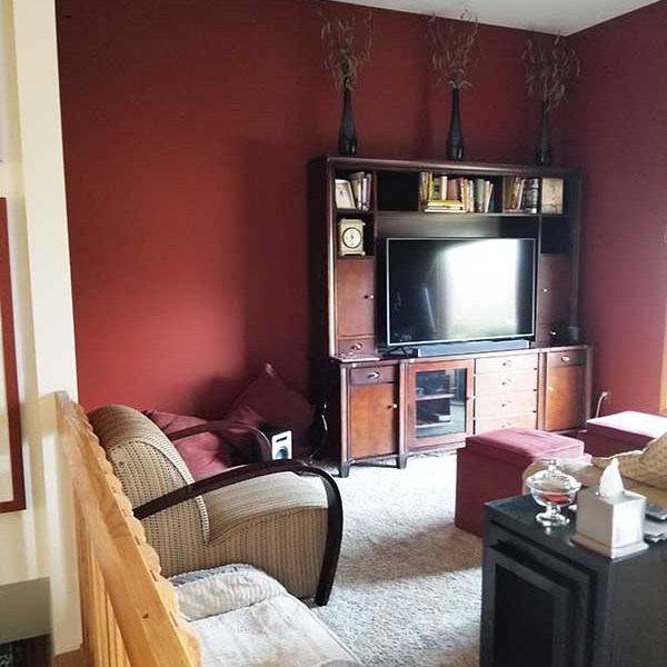 Before Image - Modern Art TV Room View 1 - June 2025