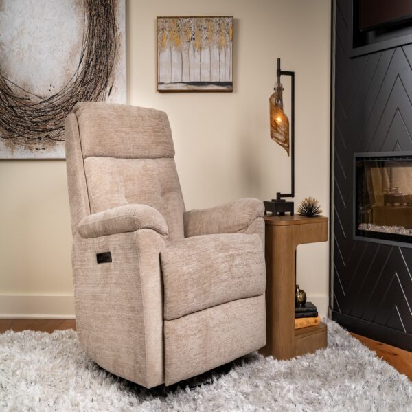 Sophisticated Perfect Match Power Swivel Gliding Recliner with Power Headrest & Lumbar - Image 6