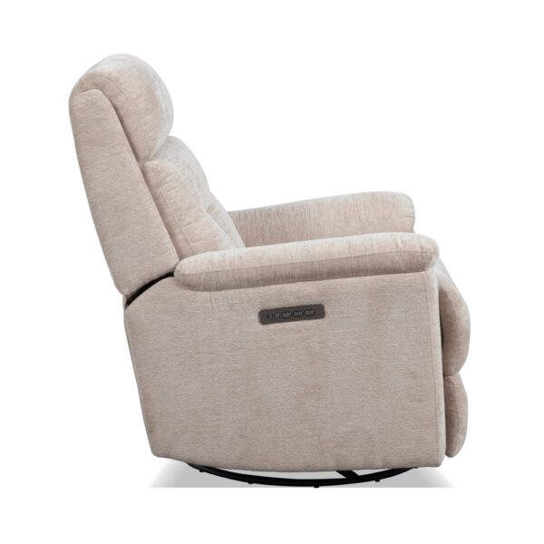 Sophisticated Perfect Match Power Swivel Gliding Recliner with Power Headrest & Lumbar - Image 8