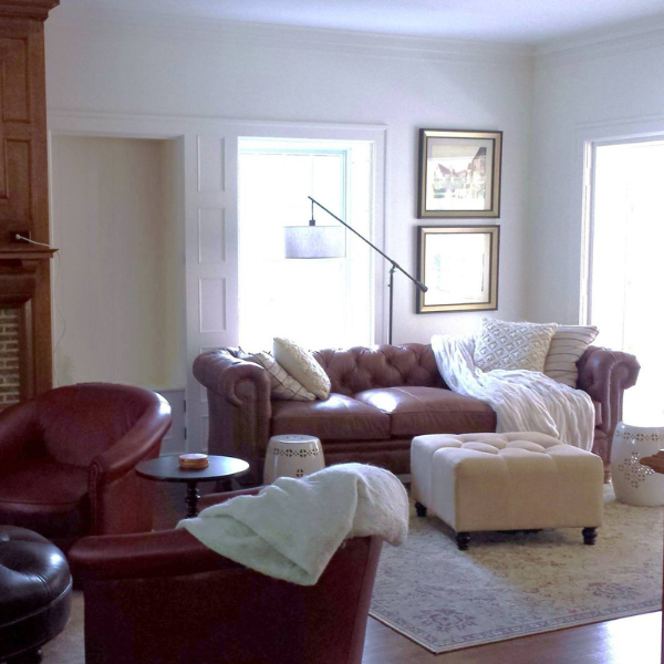 After Image - Bay City Mansion Living Room Interior Design - July 2025